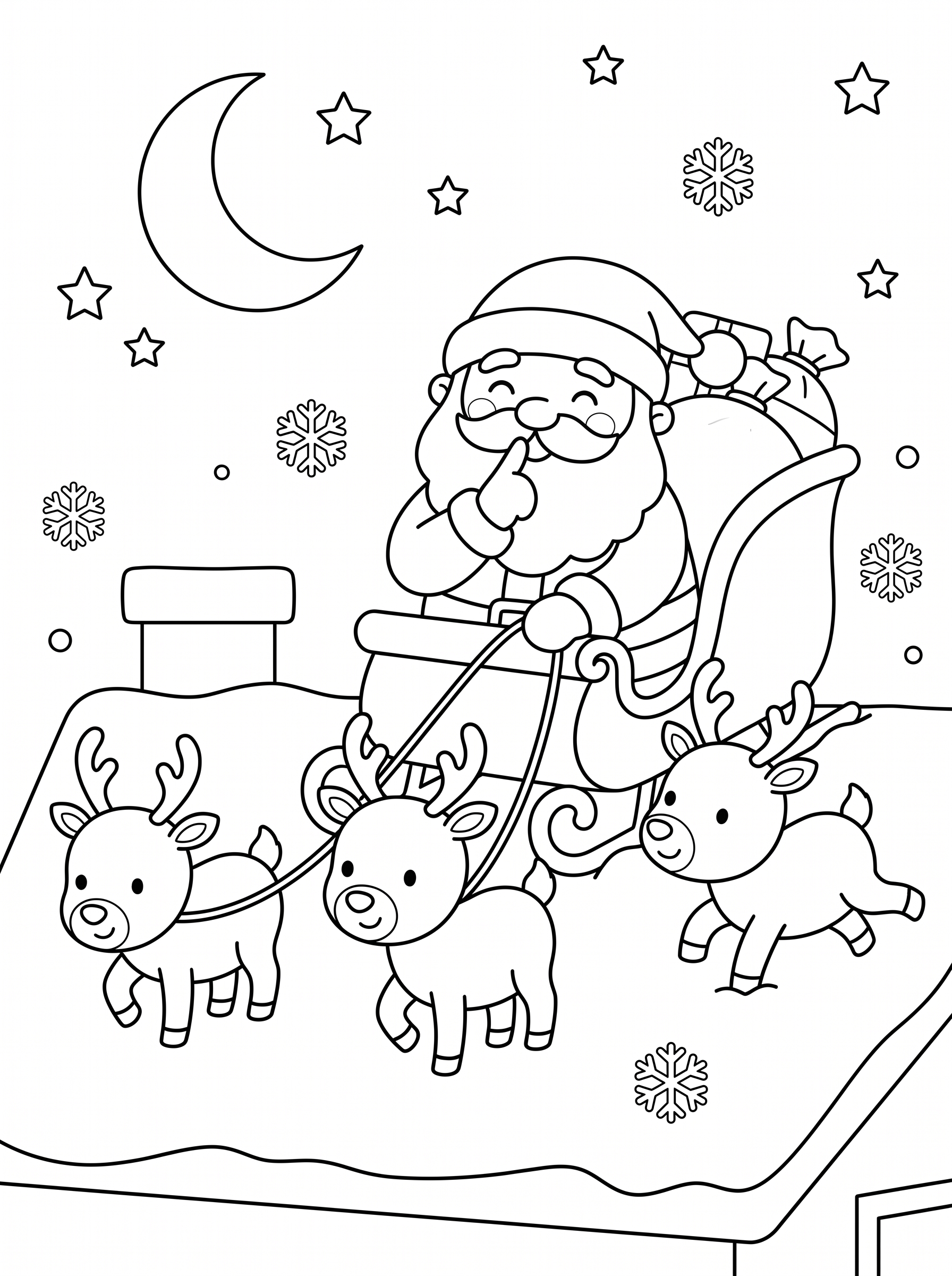 Rooftop Landing Coloring Page